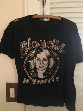 Vintage Blondie T Shirt Heart Of Glass 1979 Size Small