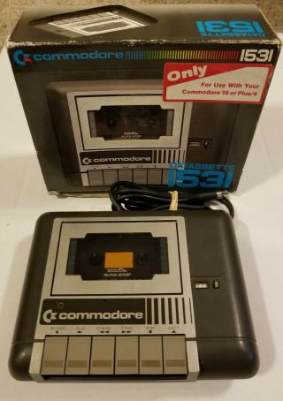 Vintage Commodore Datassette 1531 Recorder W/original Box - - Great Shape