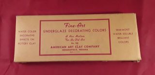 Vintage Water Color Paint Tin.
