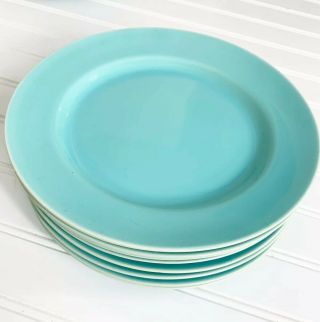Vintage Franciscan El Patio Turquoise (glossy) Set Of 8 Dinner Plates (10¼”) Aqua