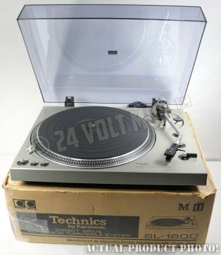 Technics Sl - 1600 Direct Drive Turntable Record Player Japan For Repair See Descr