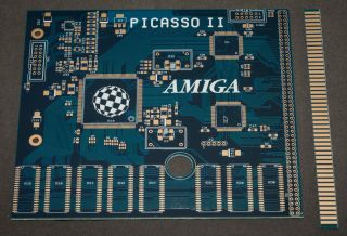Amiga Gba1000 Picasso Ii Rtg Graphic Pcb 4 Later Enig Board Zorro