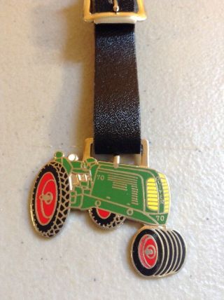 Vintage Pocket Watch Fob Tractor Farming Combine Plow Oliver 70