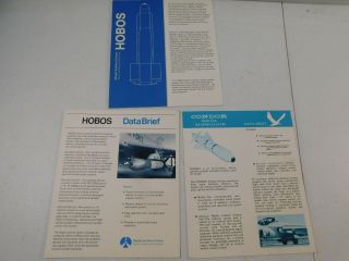 Vtg North American Rockwell Hobbs & Condor Missile Brochures