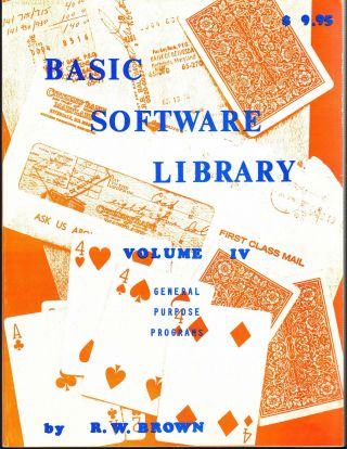 Basic Software Library - Volume Iv: General Purpose Programs
