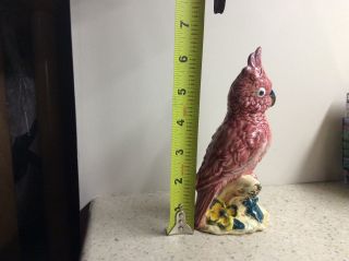 Vintage Stangl Cockatoo Cockatiel Bird Pink Parrot 3405 Figurine