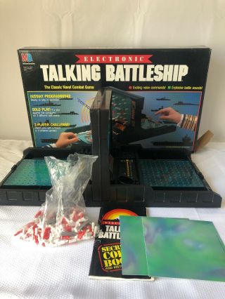 Electronic Talking Battleship Game - Vtg 1989 Milton Bradley
