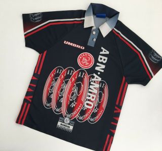 Ajax 1997/98 Away Football Shirt M Umbro Vintage Soccer Jersey Ansterdam