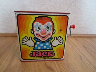 Vintage 1971 Mattel Jack In The Music Box