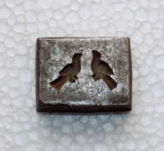 India Vintage Steel Jewelry Die Mold/mould Hand Engraved Birds Designs Std - 485