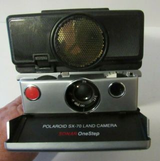 Vintage Polaroid Sx - 70 Folding Land Camera Sonar One Step