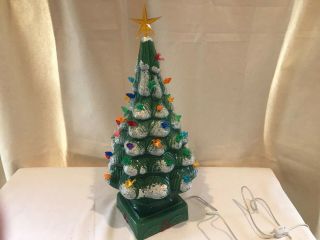 Vintage Trim & Glo Ceramic Christmas Tree Marcia Ceramics Li