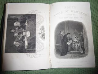 1858 John Foxe Book of Martyrs ed Kennedy Lovely Leather Pictures Bible 12 inch 4
