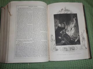 1858 John Foxe Book of Martyrs ed Kennedy Lovely Leather Pictures Bible 12 inch 6