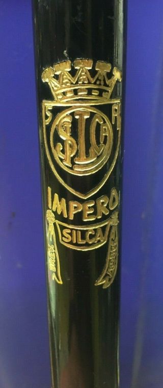 Silca Impero Bicycle Frame Pump Vintage Presta Italy Campagnolo Head Black