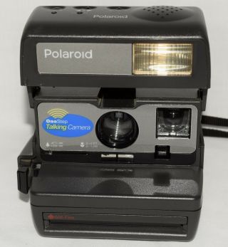 Vintage Polaroid One Step Talking Instant Film Camera Uses 600 Film