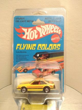 Vtg 1979 Hot Wheels Yellow Turbo Mustang Fox Body 1979 Hong Kong Blackwall
