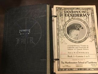 Lessons In Taxidermy Vintage Booklets 1 - 9 In Binder - Booklet 9 Signed By Author