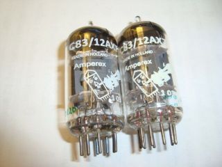 One Matched Pair 12ax7 Tubes,  By Philips Of Holland,  Ratings 110/120