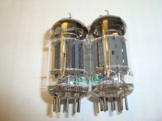 One Matched Pair 12AX7 Tubes,  By Philips of Holland,  Ratings 110/120 2