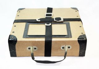 Vintage Neumade Products Movie Film Reel Case Box W/straps 11.  5 "