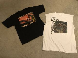 Jerry Cantrell Boggy Depot Vintage T - Shirt And Cutoff T - Shirt.  Alice In Chains