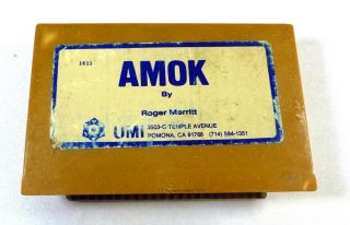 Commodore Vic - 20: Amok Cartridge - - By Amok - Like Berzerk - Rare -