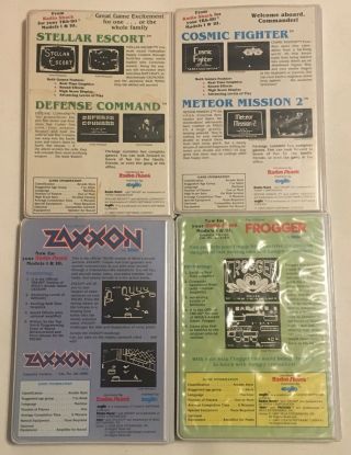 TRS - 80 Tape Frogger Zaxxon Games Pack 2&3 6 Cassettes Disk Vtg Computer Software 2