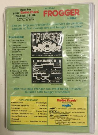 TRS - 80 Tape Frogger Zaxxon Games Pack 2&3 6 Cassettes Disk Vtg Computer Software 6