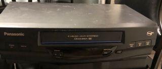 Panasonic Pv - V4520 Vhs Vcr Recorder 4 Head Omnivision Vintage Elec