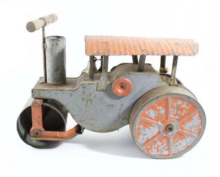 Vintage Keystone Ride ‘em Steam Roller Pressed Steel Ca.  1920s