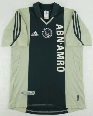 Vintage Adidas 2001 - 2002 Ajax Amsterdam Soccer Jersey Size Mens Small S