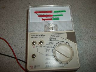 Vintage Micronta 22 - 032 Battery Tester Meter made in Korea Radio Shack L@@K 3