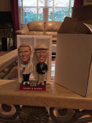 2002 Vintage Harry And Whitey Bobble Heads Collectors Edition With Box