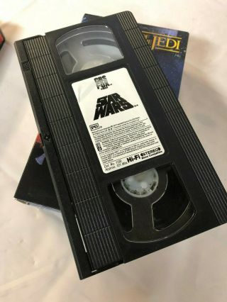 Star Wars Trilogy Vintage 1990 CBS FOX Label VHS Tape Box Set Unedited 5