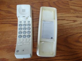 VINTAGE GE Telephone with quick - dial.  model 2 - 9224WHC. 3