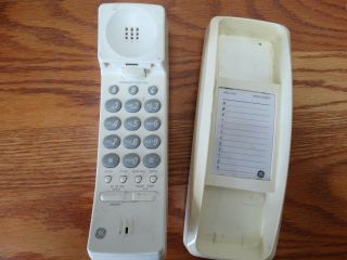 VINTAGE GE Telephone with quick - dial.  model 2 - 9224WHC. 4