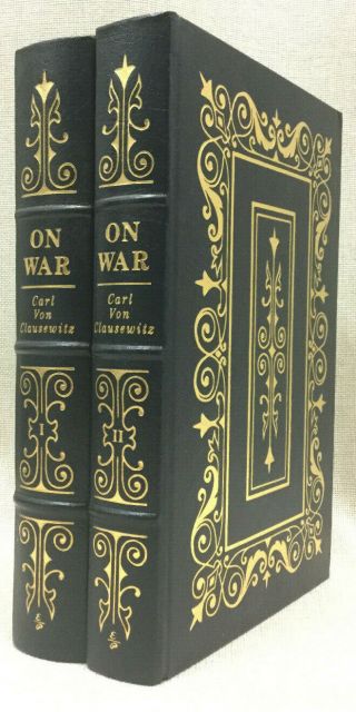On War Carl Von Clausewitz 2 Volumes Easton Press Leather Military Library Colle