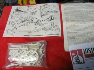 Vintage French Historex 54mm = Model Kit = Four Wheeled Field Forge = 741