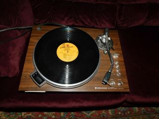 Kenwood Kd - 5077 Full Automatic Direct - Drive Turntable With Pickering V - 15