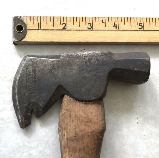 Vintage Plumb Half Hatchet 2 3/4” Edge,  Octagonal Hammer Head -