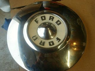 Oem 1957 Ford Fairlane Hub Caps Thunderbird 1956 Vintage Wheel Cover