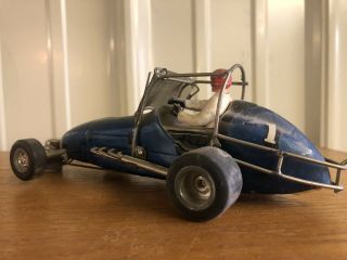 Vintage 1/24 Scale Slot Car Sprint Midget Dirt Champ Car Race Usac