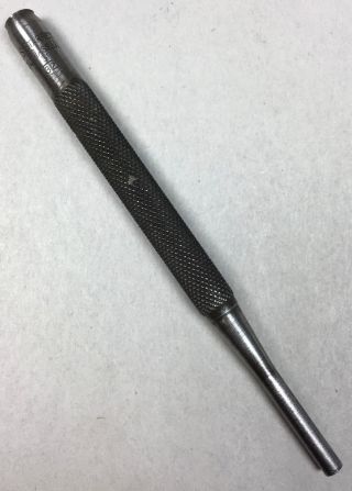 Vintage Starrett Tool Company 4 " Pin Punch 5/32 " Machinist Tool Athol,  Mass Usa