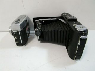 4X Vintage Cameras Brownie Reflex,  Kodak Automatic 35mm,  Agfa PO16 Clipper 8