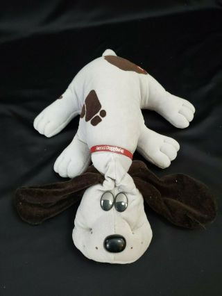 Vintage Authentic Pound Puppy 1985 Large 18 " Dog Plush Gray Brown Tonka Puppies