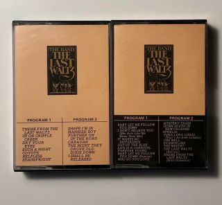 Vtg 1978 The Band Double Cassette The Last Waltz Complete 2 Tapes 3w5 3146 Euc