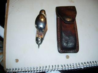 Vintage Colonial Prov Usa Pocket Knife Fork & Spoon Boy Scout Camping Hobo W/cas