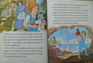 4 Vintage Little Golden Books DISNEY ' S PETE ' S DRAGON,  THE RESCUERS,  PETER PAN 5