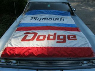 Vintage Mopar Plymouth And Dodge Dealer Ship Banners Or Flags